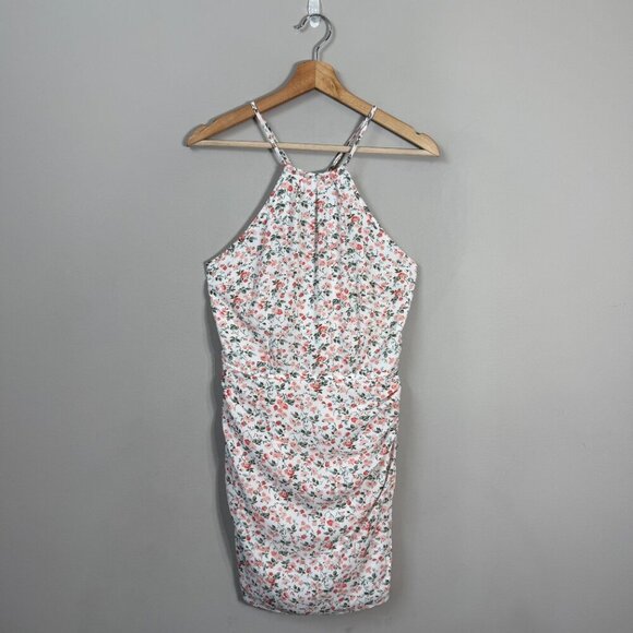 Abercrombie & Fitch Floral Dainty Mini Dress Women's Small White Cottage Boho - Picture 2 of 15